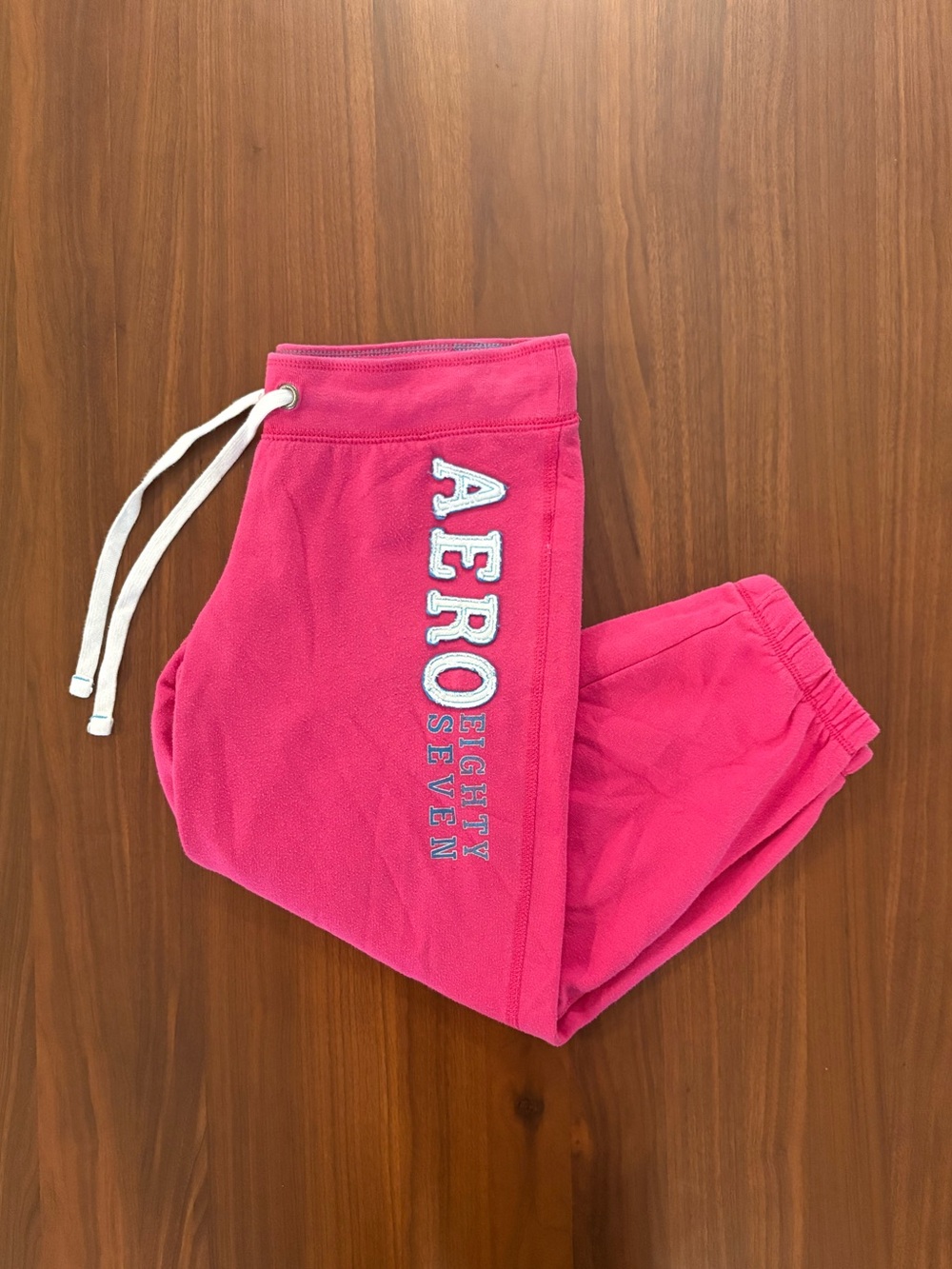 Y2K Aeropostale Pink Fleece Joggers | Size Small